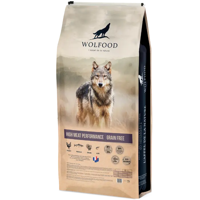 high meat performance free grain wolfood