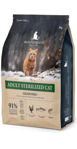 chats streilized wolfood